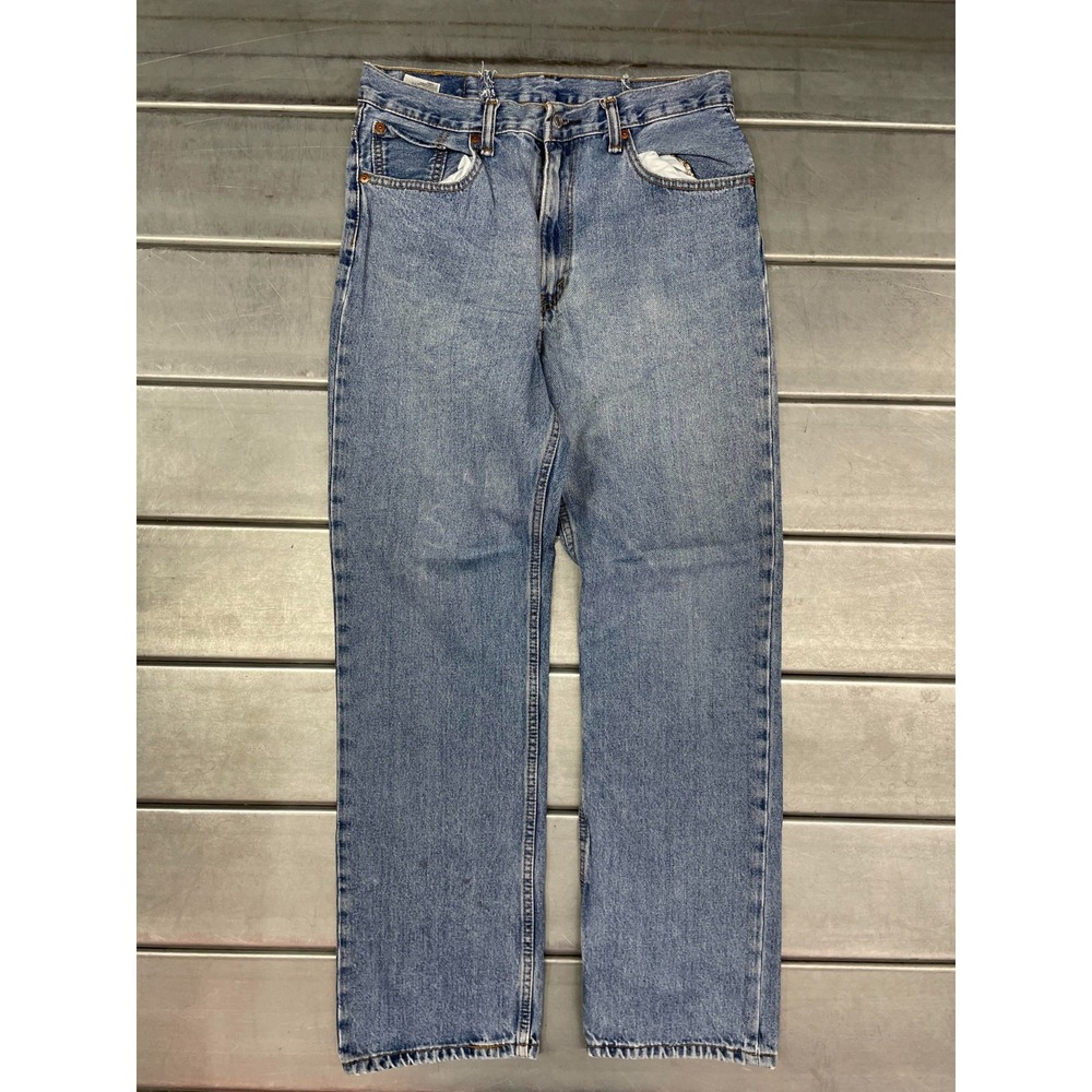 Levis 516 Jeans Mens 32X32‎ Blue Light Wash Denim Straight Leg 100% Cotton